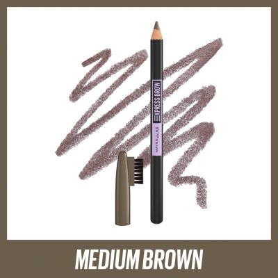 Maybelline Express Brow Shaping Pencil Szemöldökceruza nőknek 4,3 g Változat 04 Medium Brown