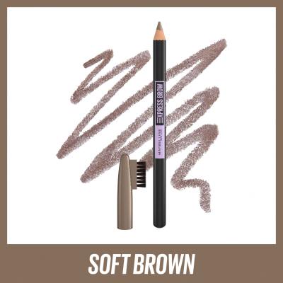 Maybelline Express Brow Shaping Pencil Szemöldökceruza nőknek 4,3 g Változat 03 Soft Brown