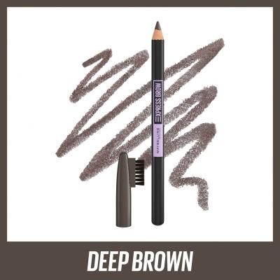 Maybelline Express Brow Shaping Pencil Szemöldökceruza nőknek 4,3 g Változat 05 Deep Brown