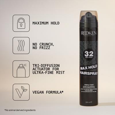 Redken Triple Take 32 Max Hold Hairspray Hajlakk nőknek 300 ml