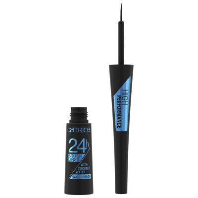 Catrice 24H Brush Liner Waterproof Szemhéjtus nőknek 3 ml Változat 010 Ultra Black Waterproof