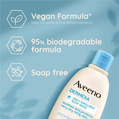 Aveeno Dermexa Daily Emollient Body Wash Tusfürdő 300 ml