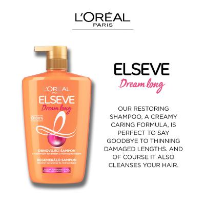 L&#039;Oréal Paris Elseve Dream Long Restoring Shampoo Sampon nőknek 1000 ml