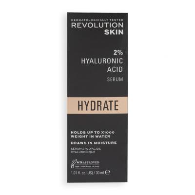 Revolution Skincare Hydrate 2% Hyaluronic Acid Serum Arcszérum nőknek 30 ml