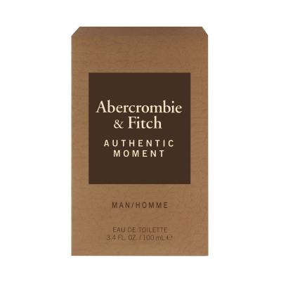 Abercrombie &amp; Fitch Authentic Moment Eau de Toilette férfiaknak 100 ml