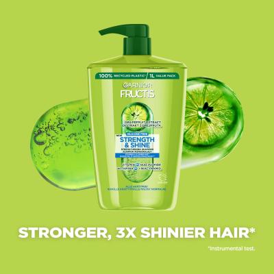 Garnier Fructis Strength &amp; Shine Fortifying Shampoo Sampon nőknek 1000 ml