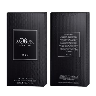 s.Oliver Black Label Eau de Toilette férfiaknak 30 ml