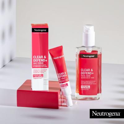 Neutrogena Clear &amp; Defend+ Facial Wash Arctisztító gél 200 ml