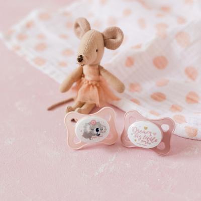 Canpol babies Sleepy Koala Mini Soother Pink 0-2m Cumi gyermekeknek 2 db