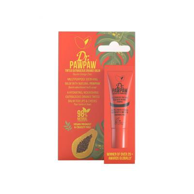 Dr. PAWPAW Balm Tinted Outrageous Orange Ajakbalzsam nőknek 10 ml