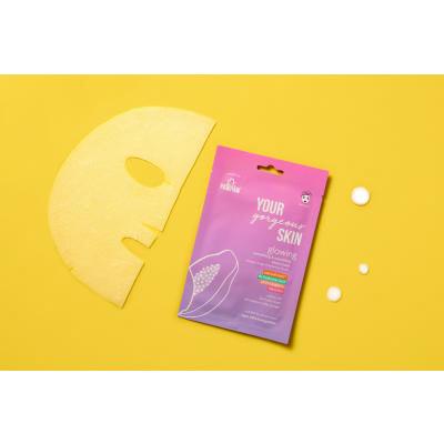 Dr. PAWPAW Your Gorgeous Skin Glowing Sheet Mask Arcmaszk nőknek 25 ml