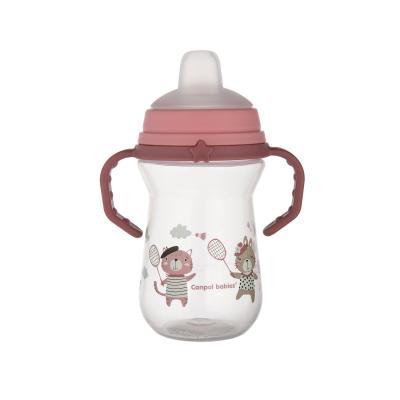 Canpol babies Bonjour Paris First Cup Pink 6m+ Kis bögre gyermekeknek 250 ml