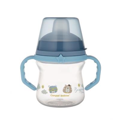 Canpol babies Bonjour Paris First Cup Blue 6m+ Kis bögre gyermekeknek 150 ml