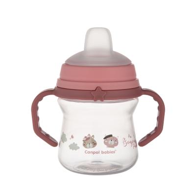 Canpol babies Bonjour Paris First Cup Pink 6m+ Kis bögre gyermekeknek 150 ml