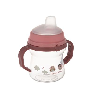 Canpol babies Bonjour Paris First Cup Pink 6m+ Kis bögre gyermekeknek 150 ml