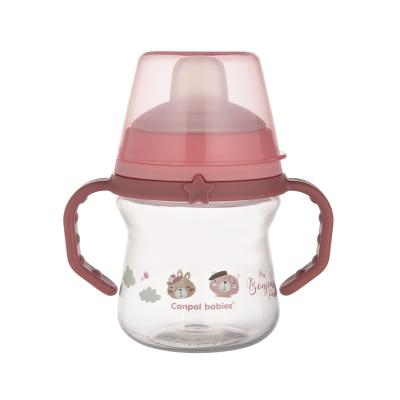 Canpol babies Bonjour Paris First Cup Pink 6m+ Kis bögre gyermekeknek 150 ml