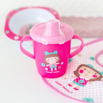 Canpol babies Toys Non-Spill Cup Pink 9m+ Kis bögre gyermekeknek 250 ml