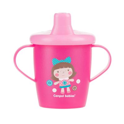 Canpol babies Toys Non-Spill Cup Pink 9m+ Kis bögre gyermekeknek 250 ml