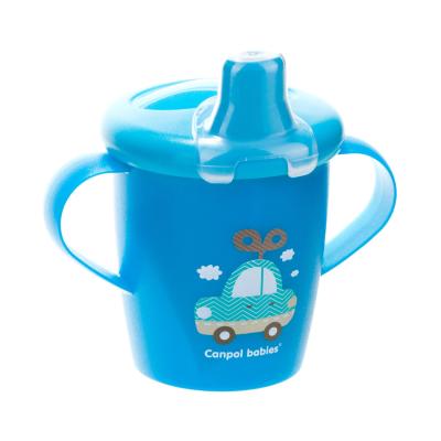 Canpol babies Toys Non-Spill Cup Blue 9m+ Kis bögre gyermekeknek 250 ml