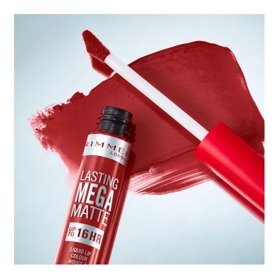 Rimmel London Lasting Mega Matte Liquid Lip Colour Rúzs nőknek 7,4 ml Változat Fire Starter