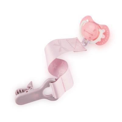 LOVI Baby Shower Soother Clip With Ribbon Girl Cumilánc gyermekeknek 1 db