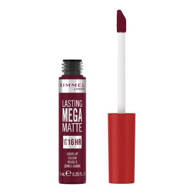 Rimmel London Lasting Mega Matte Liquid Lip Colour Rúzs nőknek 7,4 ml Változat Plum This Show