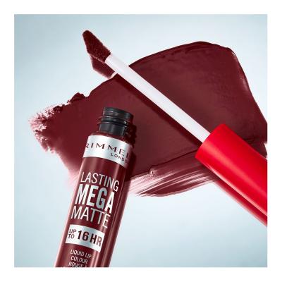 Rimmel London Lasting Mega Matte Liquid Lip Colour Rúzs nőknek 7,4 ml Változat Plum This Show