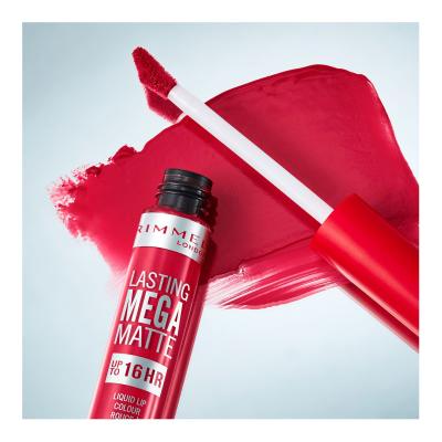 Rimmel London Lasting Mega Matte Liquid Lip Colour Rúzs nőknek 7,4 ml Változat Fuchsia Flush