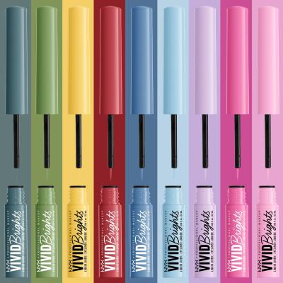 NYX Professional Makeup Vivid Brights Szemhéjtus nőknek 2 ml Változat 08 Don´t Pink Twice