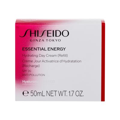 Shiseido Essential Energy Hydrating Day Cream SPF20 Nappali arckrém nőknek Refill 50 ml