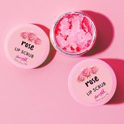 Barry M Lip Scrub Rose Bőrradír nőknek 14 g