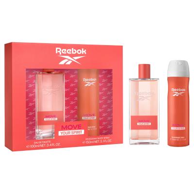 Reebok Move Your Spirit Ajándékcsomagok eau de toilette 100 ml + dezodor 150 ml