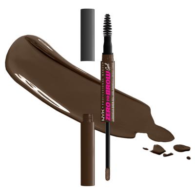 NYX Professional Makeup Zero To Brow Szemöldökformázó zselé és pomádé nőknek 2 ml Változat 07 Espresso