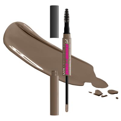 NYX Professional Makeup Zero To Brow Szemöldökformázó zselé és pomádé nőknek 2 ml Változat 05 Ash Brown