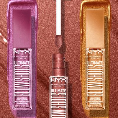 NYX Professional Makeup Ultimate Glow Shots Szemhéjfesték nőknek 7,5 ml Változat 17 Po$H