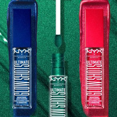 NYX Professional Makeup Ultimate Glow Shots Szemhéjfesték nőknek 7,5 ml Változat 22 Watermelon Wealth