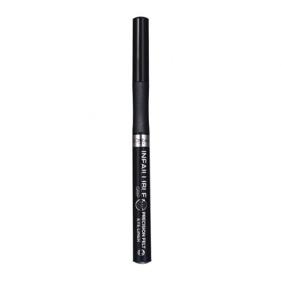 L&#039;Oréal Paris Infaillible Grip 24H Precision Felt Eyeliner Szemhéjtus nőknek 1 ml Változat 01 Black