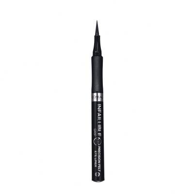 L&#039;Oréal Paris Infaillible Grip 24H Precision Felt Eyeliner Szemhéjtus nőknek 1 ml Változat 01 Black