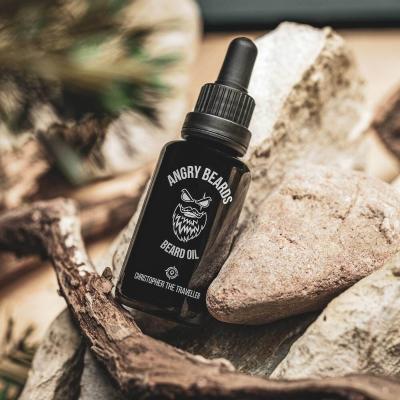 Angry Beards Beard Oil Christopher The Traveller Szakállápoló olaj férfiaknak 30 ml