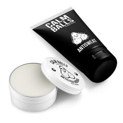 Angry Beards Calm Balls Ajándékcsomagok Antistick síkosító 150 ml + Antisweat intim dezodor 150 ml + rózsaszín tasak