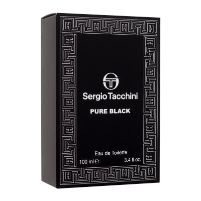 Sergio Tacchini Pure Black Eau de Toilette férfiaknak 100 ml sérült doboz