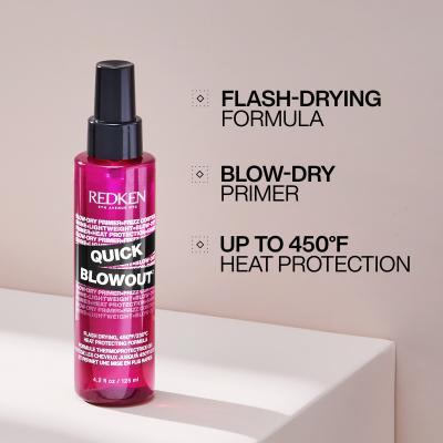 Redken Quick Blowout Lightweight Blow Dry Primer Spray Hőkezelt hajra nőknek 125 ml