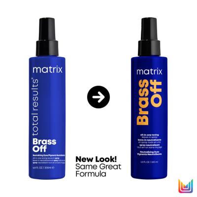 Matrix Brass Off All-In-One Toning Leave-In Spray Öblítést nem igénylő hajápoló nőknek 200 ml