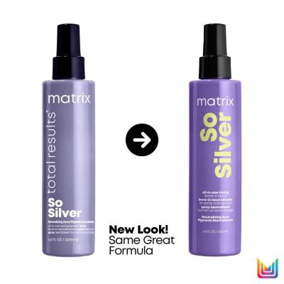 Matrix So Silver All-In-One Toning Leave-In Spray Öblítést nem igénylő hajápoló nőknek 200 ml