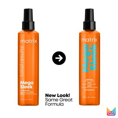 Matrix Mega Sleek Iron Smoother Defrizzing Leave-In Spray Hőkezelt hajra nőknek 250 ml