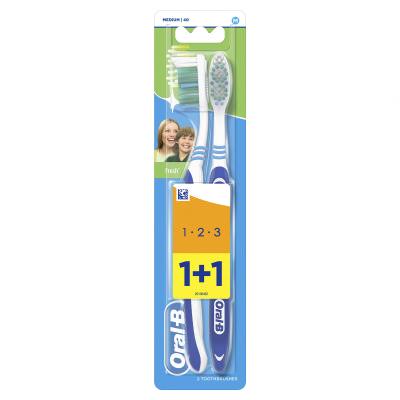 Oral-B 1-2-3 Fresh Medium Fogkefe Szett