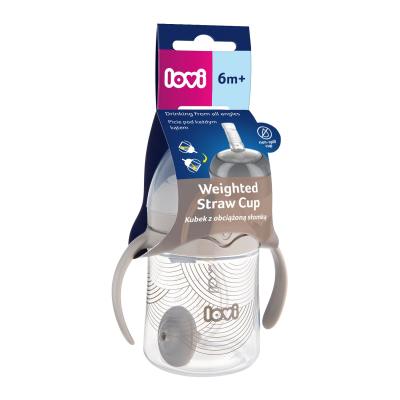 LOVI Harmony First Cup With Weighted Straw 6m+ Kis bögre gyermekeknek 150 ml