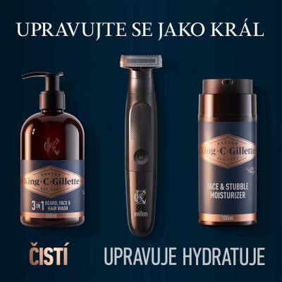 Gillette King C. Beard &amp; Face Wash Szakállsampon férfiaknak Szett