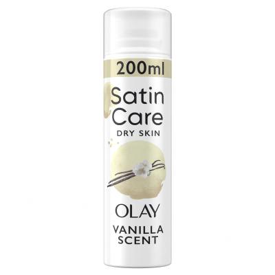 Gillette Satin Care Olay Vanilla Dream Shave Gel Borotvazselé nőknek 200 ml