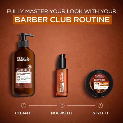 L&#039;Oréal Paris Men Expert Barber Club Slick Fixing Pomade Hajzselé férfiaknak 75 ml